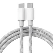 تصویر کابل شارژر اورجینال آیفون 16 اپل دو سر تایپ C original Apple iPhone 16 charger cable taype C to C