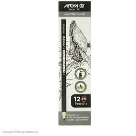 تصویر مداد مشکی Arya 3001HB بسته 12 عددی Arya Black Pencil