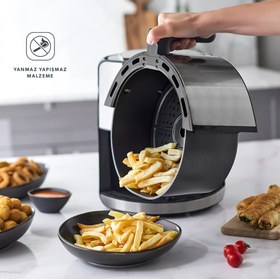 تصویر سرخکن بدون روغن Homend ترکیه مدل Airfryday 2502h Homend Airfryday 2502h 8 Farklı Program, Dokunmatik Ekran, 5l Airfryer