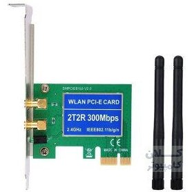 تصویر کارت شبکه بی سیم PCI Express wifi 300m 
