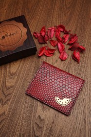 تصویر کیف کارت چرم طبیعی گاو ورنی کد 10133 