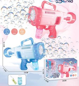 تصویر تفنگ حباب ساز مخزن دار باطری خور بازوکا BUBBLE GUN TOY ITEM NO _ 2123