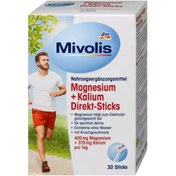 تصویر ساشه پودر منیزیم + پتاسیم میوولیس بسته 30 عددی (Mivolis Magnesium + Kalium Direkt-Sticks 30 St) 