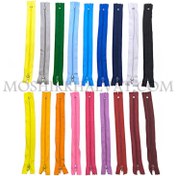 تصویر زیپ ۲۰ سانت معمولی رنگی نمره ۳ 