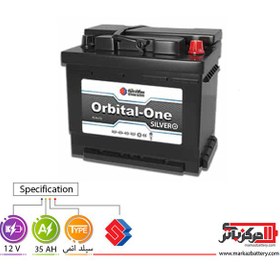 تصویر باتری سیلد (اتمی) 12 ولت 35 آمپر اوربیتال وان سیلور Sepahan Battery Orbital One Silver 35AH 12V