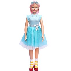 تصویر عروسک باربی سایز ۱۲۸ سانت مدل سارافون توردار 