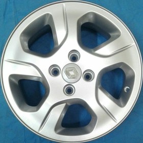 تصویر رینگ فابریک رنو ساندرو سایز۱۵ (۱۰۰×۴) نقره‌ای اروند Original wheel size 15"(4×100) Silver Arvand