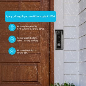 تصویر زنگ هوشمند بلورمز مدل Blurams Doorbell D10C 