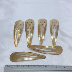 تصویر گیره مو تق تقی خام 6/5 سانت 