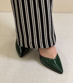 تصویر کفش ورنی مجلسی پشت باز کد 70 