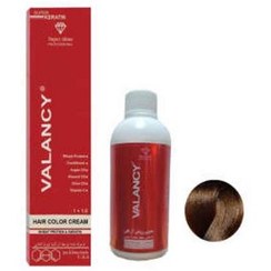 تصویر کیت رنگ مو والانسی شماره WG7 رنگ بلوند کاپوچینویی تیره VALANCY WG7 Hair Color 100 m