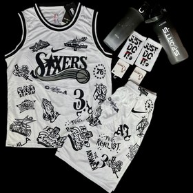 تصویر رکابی شورت بدنسازی سفید - 2xL 