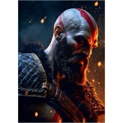 تصویر متال پوستر بازی God Of War طرح کریتوس کد N003 