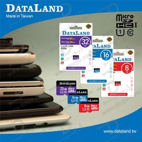 تصویر کارت حافظه Micro SD 16GB Class 10 U1 مارک DataLand 