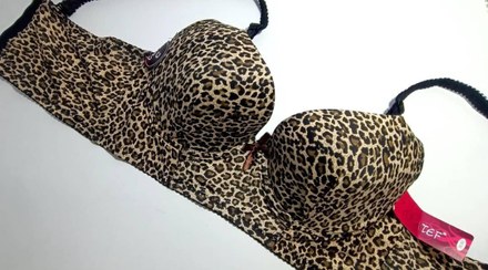 تصویر سوتین پلنگی کش پهن 