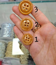 تصویر دکمه پالتوی و بارونی با کیفیت - طوسی / سایز 1 