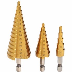 تصویر ست مته کاجی 3 عددی 3-piece pine drill set