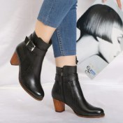 تصویر بوت چرم طبیعی زنانه الیزابت 