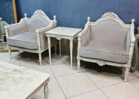 تصویر مبل کلاسیک کاجی - قیمت ست ۷نفره 