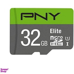 تصویر کارت حافظه microSDXC پی ان وای (PNY) کلاس 10 استاندارد UHS-I U1 سرعت 100MBps ظرفیت 32 گیگابایت بسته 10 عددی 