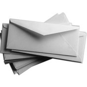 تصویر پاکت نامه سفید بسته 50 عددی 