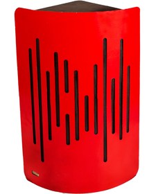 تصویر باس ترپ Wave Wood Round RED 