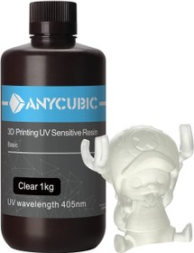 تصویر رزین رنگ شفاف 1000 گرمی ANYCUBIC 3D Printer Resin - ارسال 20 روز کاری 