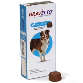 تصویر قرص ضد کک و کنه سگ براوکتو – Bravecto (20 تا 40 کیلو) Bravecto Flea and Tick Chew for Dogs 44-88 lbs (20-40 kg) - Blue 1 Chew