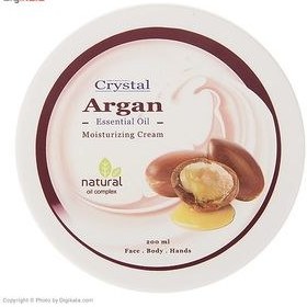 تصویر کرم مرطوب کننده کریستال مدل Argan حجم 200 میلی لیتر 