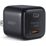 تصویر شارژر 30W دیواری آئوکی مدل AUKEY PA-B1L Omnia II 30W Wall Charger با گارانتی 18 ماهه شرکتی 