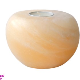 تصویر جاشمعی مدل سنگ نمک گوی سان 