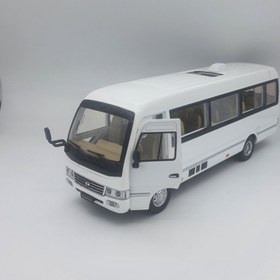 تصویر ماکت فلزی اتوبوس تویوتا - بژ 