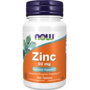 تصویر زینک گلوکونات 50 میلی گرم ناو 100 عددی NOW Zinc Gluconate 50mg 100 caps