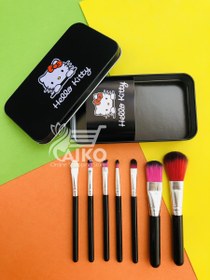 تصویر براش هلو کیتی 7 عددی ا Hello Kitty brush set Hello Kitty brush set