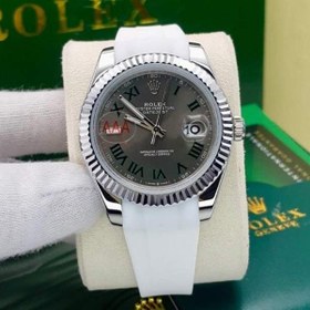 تصویر ساعت مردانه رولکس سایز ۴۲ سفید Rolex 