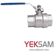 تصویر شیر توپی استیل 316 دنده ای سایز 1/2 اینچ ۱۶ بار نیپون بال ولو استنلس استیل دوتیکه رزوه ای سایز 1/2 اینچ 1000 وگ نیپون BALL VALVE SS 316 NIPPON 1000 WOG NPT