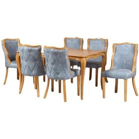 تصویر میز و صندلی ناهارخوری ۶ نفره مدل Flmngo6 