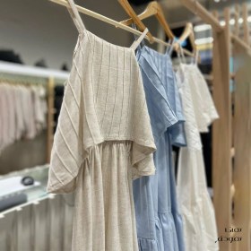 تصویر پیراهن لینن بچه گانه روناک 