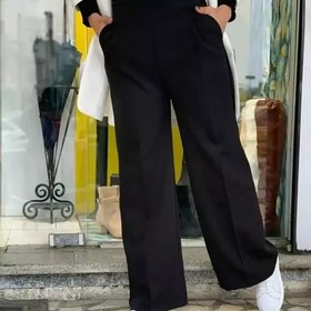 تصویر شلوار زنانه مازراتی دبل راسته - مشکی / Maserati double straight women's pants