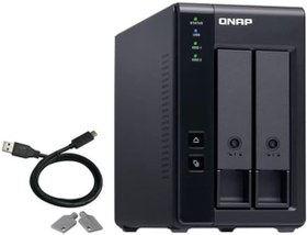 تصویر QNAP TR-002 2 Bay Desktop NAS Expansion - Optional Use as a Direct-Attached Storage Device - ارسال 15 الی 20 روز کاری 