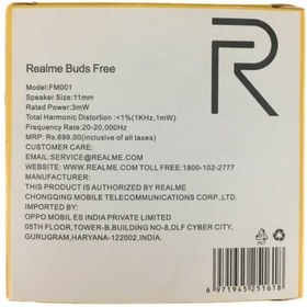 تصویر هندزفری realme Buds FREE مدل FM001 