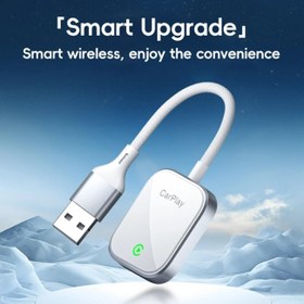 تصویر دانگل وایرلس CarPlay و Android Auto ارلدام Earldom 2in1 For Android/IOS Carplay ET-CP03 