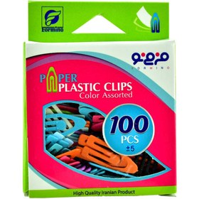 تصویر گیره کاغذ رنگی فرمی نو Formino Colored Paper Clips