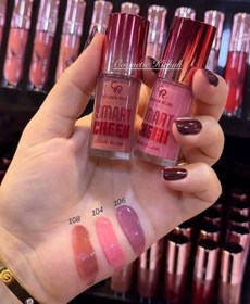 تصویر رژگونه مایع اسمارت گلدن رز - ۱۰۷ 