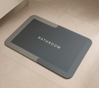 تصویر پادری طرح مرمر مشکی‌طلایی Bathroom سایز 60×40 