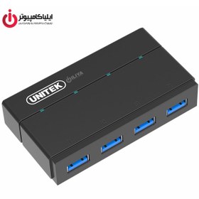 تصویر هاب 4 پورت USB 3.0 یونیتک مدل Y-HB03001 