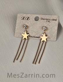 تصویر گوشواره آویز ستاره 