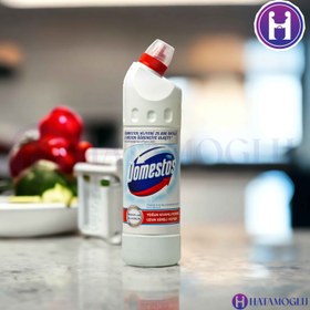 تصویر مایع سفیدکننده غلیظ سطوح دامستوس مدل Snow White حجم 750 میلی لیتر Domestos Snow White Surface Bleach 750 ml