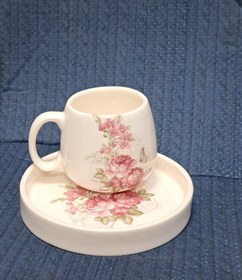 تصویر ماگ و زیر ماگی سرامیکی 