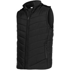 تصویر کاپشن پافر بادی مردانه مدل 46081 رنگ مشکی 